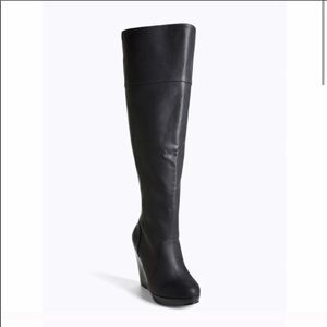 Torrid over the knee wedge boots